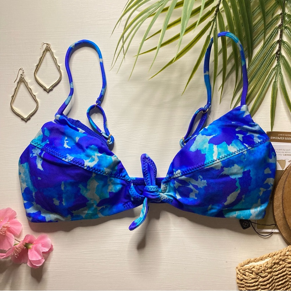 Vix 💙 Yves Knot Blue Bralette Bikini Top 👙🏝️